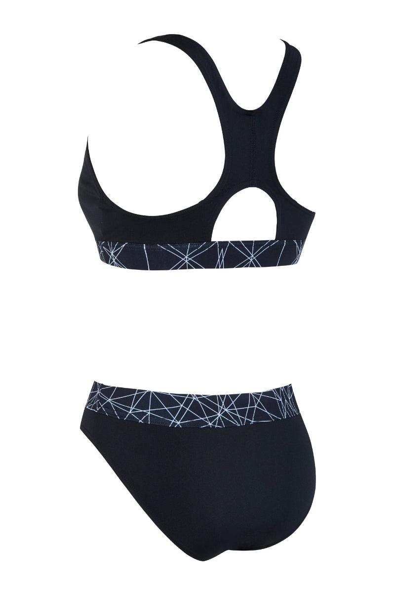 Zoggs Ciao Costume Intero Donna – Scollo Alto, Reggiseno A Mensola, Tessuto Riciclato UPF50+